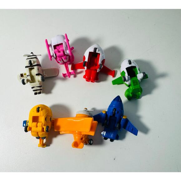 Super Wings Transforming Planes 2" Mini Airplanes Helicopter Vehicles Lot of 7 - Picture 3 of 3